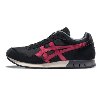 Onitsuka Tiger 鬼塚虎 CURREO系列 中性休闲运动鞋 HN521-4213 黑色/酒红色 40.5