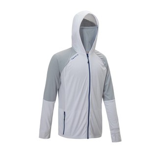 DECATHLON 迪卡侬 户外防晒衣 8409349 白底灰边 M