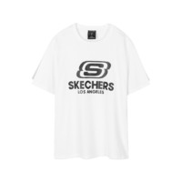 SKECHERS 斯凯奇 女士运动T恤 L220W168-0019 白 S