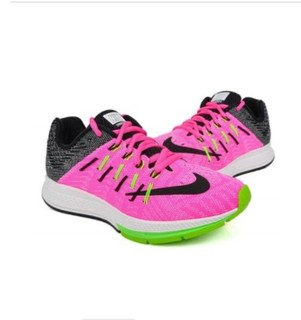 NIKE 耐克 Air Zoom Elite 8 女士跑鞋 748589-600 玫红黑绿 37.5