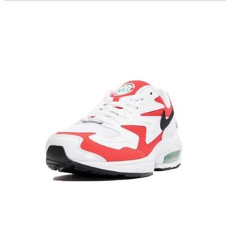 NIKE 耐克 Air Max 2 Light 男士休闲运动鞋 AO1741-101 白红 41