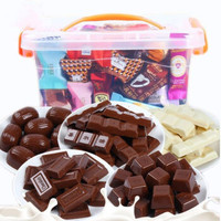 巧克力糖果零食批发夹心一箱黑白混合巧克力散装100-3斤多规格