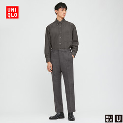 UNIQLO 优衣库 430876 羊毛混纺长裤
