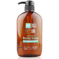 日本进口 熊野油脂(Horse oil) 马油沐浴露600ml 保湿柔肤沐浴液 滋润水嫩 温和清洁
