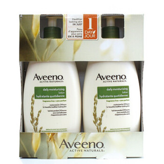 加拿大原装进口 AVEENO艾维诺燕麦润肤保湿滋润身体乳 600ml*2