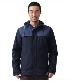 DECATHLON 迪卡侬 FOR1 男士冲锋衣 8319065 蓝色拼接 S