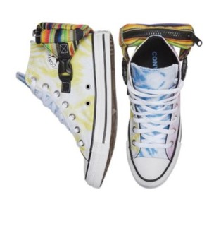 CONVERSE 匡威 Chuck Taylor All Star 中性运动帆布鞋 568264C 黄蓝扎染 36