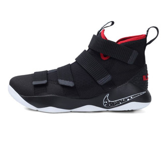 NIKE 耐克 LeBron Soldier 11 男士篮球鞋 897645-002 黑/白/大学红 42.5