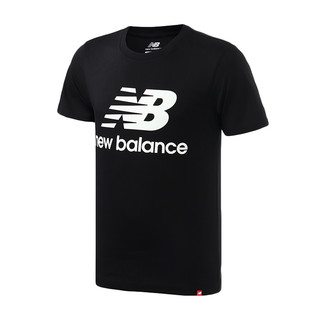 new balance 男士运动T恤 AMT91546 黑色 M