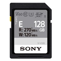 历史低价：SONY 索尼 E系列 SF-E128 UHS-II SD存储卡 128GB
