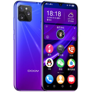 DOOV 朵唯 D19电霸 智能手机 6GB+64GB 极光蓝