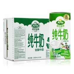 Arla 爱氏晨曦 全脂纯牛奶 200ml*24盒 +凑单品