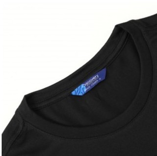 Discovery 探索频道 透气柔软logo印花 男式短袖T恤 XL 黑色