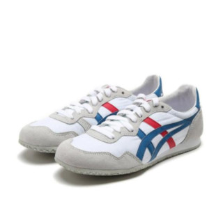 Onitsuka Tiger 鬼塚虎 Serrano 中性休闲运动鞋 D109L-0142 白色/蓝色 39.5