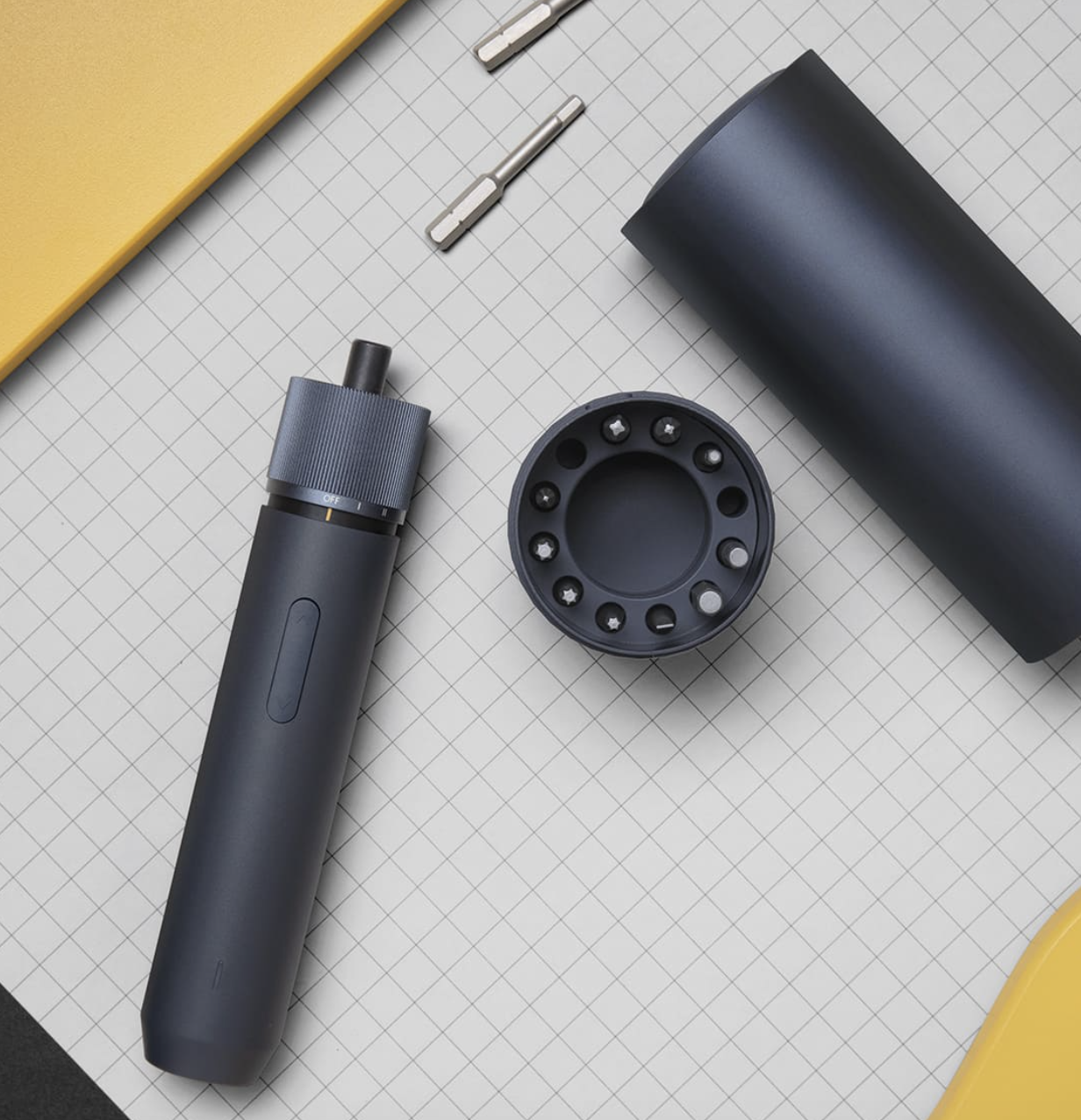 hoto 小猴 直柄可调节电动螺丝刀套装(含12枚批头)