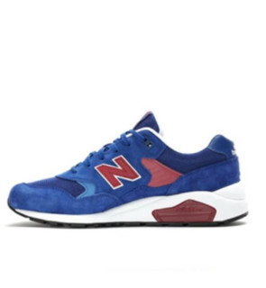 New Balance 580系列 中性休闲运动鞋  MRT580LA 海军蓝/红色 37