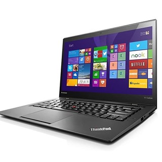 ThinkPad 思考本 X1 Carbon 14.0英寸 笔记本电脑 黑色(酷睿i7-4600U、核芯显卡、8GB、256GB SSD、2K、20A8S00809)