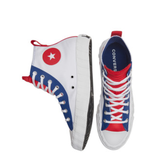 CONVERSE 匡威 All Star系列 Unt1tl3d 中性运动帆布鞋 168612C 白/蓝/红 37