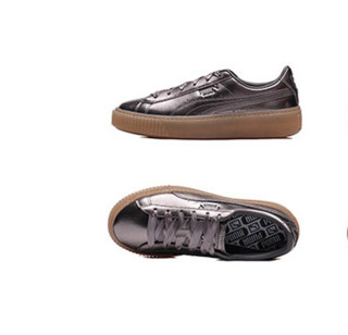 PUMA 彪马 Basket Platform 女士休闲运动鞋 366687-01 灰色 38