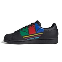 adidas Originals SUPERSTAR PURE 中性运动板鞋 FU9518 黑/红/黄/蓝/绿 40