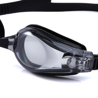 近视泳镜高清防雾防水近视泳镜男女成人大框游泳眼镜套装备 450 黑