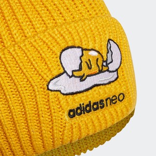 adidas NEO GDTM BEANIE 蛋黄哥联名 中性运动帽子 GM0134 金色