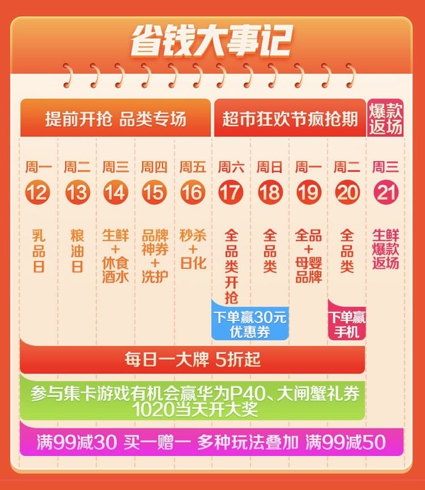 京东到家1020超市狂欢节重磅来袭！真优惠，让你实现超市自由～