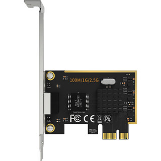 COMFAST CF-P25千兆游戏网卡PCI-E 2.5Gbps台式机电脑内置有线网卡 2500M网口扩展 自适应以太网卡网络适配器