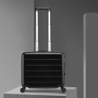米拉达（MILADA）轻便拉杆箱18英寸黑色细点纹升级小行李箱男皮箱女箱包旅行箱子登机箱密码箱高颜值