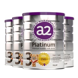 a2 艾尔 Platinum 白金版 婴幼儿奶粉 3段 900g 4罐装+3段900g 1罐装