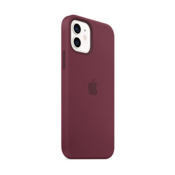 Apple iPhone 12 | 12 Pro 专用原装Magsafe硅胶手机壳 保护壳 - 梅子色