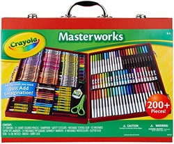 Crayola 绘儿乐 艺术名作礼盒 200 多件画笔套装 送给孩子的礼物 （亚马逊特别版）