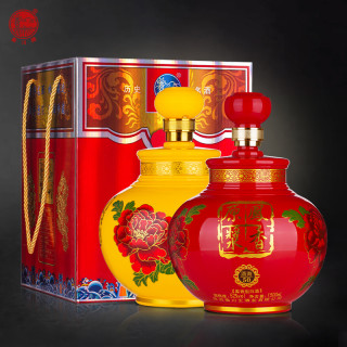 礼盒白酒优惠好货秦川牌陕西凤香型52度原浆年货送礼盒婚宴白酒整箱1