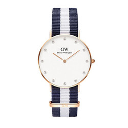 Daniel Wellington 丹尼尔惠灵顿  尼龙表带超薄女士石英表 36mm