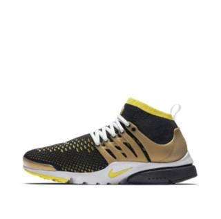 NIKE 耐克 Air Presto Ultra Flykni 男子跑鞋 835570-007 黑/黄/浅棕 41