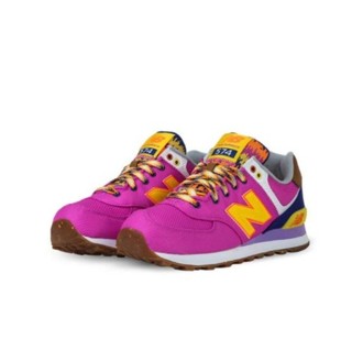 new balance 574系列 女士休闲运动鞋 WL574EXB 亮粉/黄 35