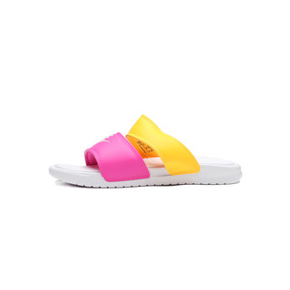 NIKE 耐克 Benassi Duo Ultra Slide 女士沙滩拖 819717-102 粉黄白 36