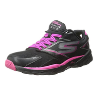 SKECHERS 斯凯奇 GO RUN系列 Ride 4 女士跑鞋 13854 黑色/热粉红色 36
