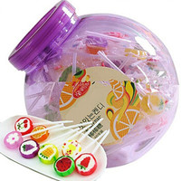 包装韩式手工棒棒糖水果口味混合装切片糖硬糖情人节生日礼物炇多规格可选 20支