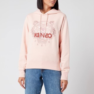 KENZO 凯卓 女士纯棉长袖连帽卫衣 粉红色M