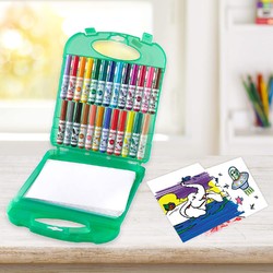 Crayola 绘儿乐 Pip Squeaks 可水洗粗杆水彩笔 25色 含40张绘图纸 *2件