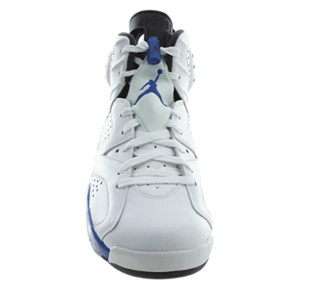 AIR JORDAN 正代系列 Air Jordan 6 男士篮球鞋 384664-705 白蓝色 41