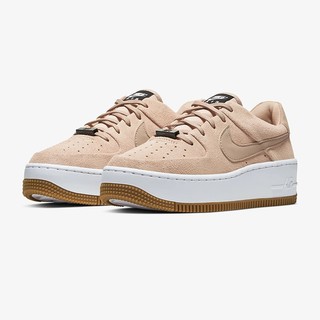 NIKE 耐克 Air Force 1 SAGE LOW 女士休闲运动鞋 AR5339-203 米褐/米褐/黑 35.5