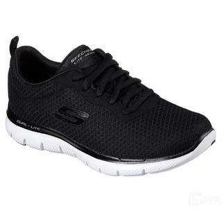 SKECHERS 斯凯奇 FLEX APPEAL 2.0 女士休闲运动鞋 12775/BLK 黑色 36