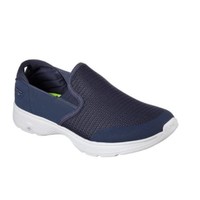 SKECHERS 斯凯奇 Go Walk 4 男士休闲运动鞋 54152/NVGY 海军/灰色 39