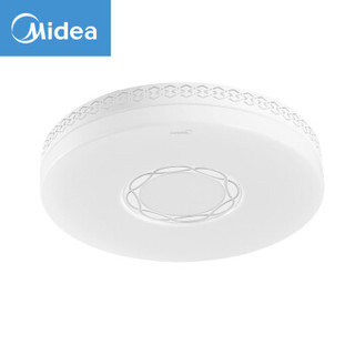 美的（Midea）LED吸顶灯客厅卧室儿童房全屋餐厅现代简约灯具圆形三色调光晶韵20W