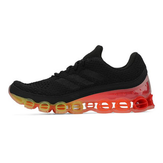 adidas 阿迪达斯 Microbounce 中性跑鞋 FX7699 黑橙红