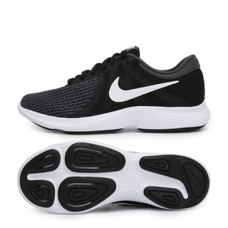 NIKE 耐克 Revolution 4 女士跑鞋 908999-001 黑白 36.5