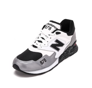 new balance 878系列 中性休闲运动鞋  ML878SY 黑色/银色/米白色 38