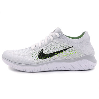 NIKE 耐克 Free RN Flyknit 2018 女士跑鞋 942839-100 淡灰白/黑 35.5